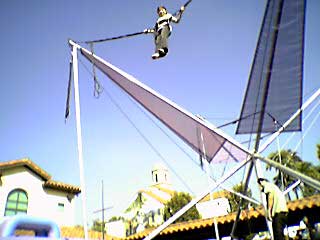 Zoe defies gravity