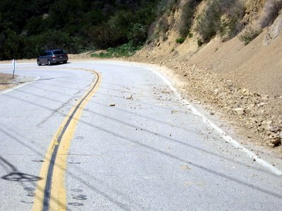 The road was a little snotty in places.